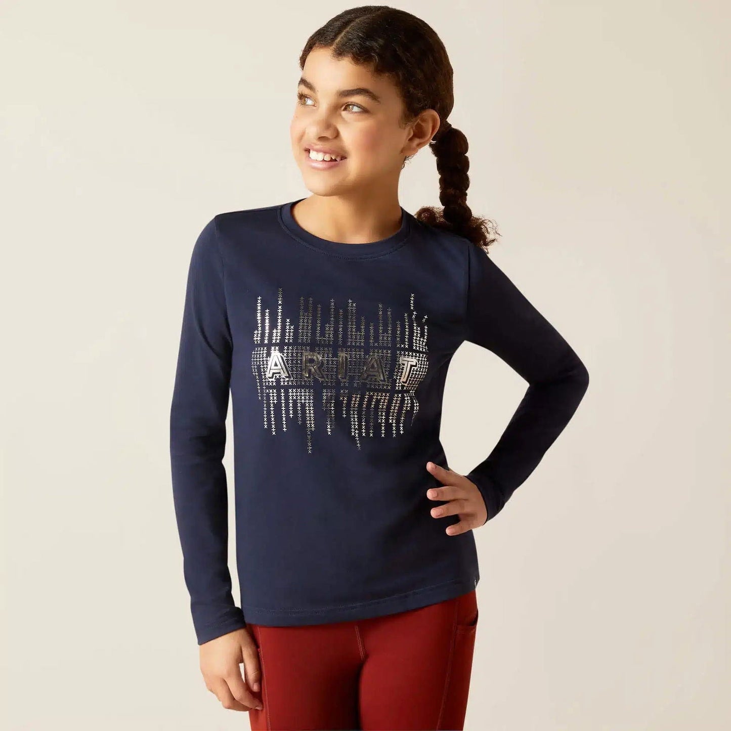Camiseta Ariat Glitz manga larga niño/a-Rincón del Valle