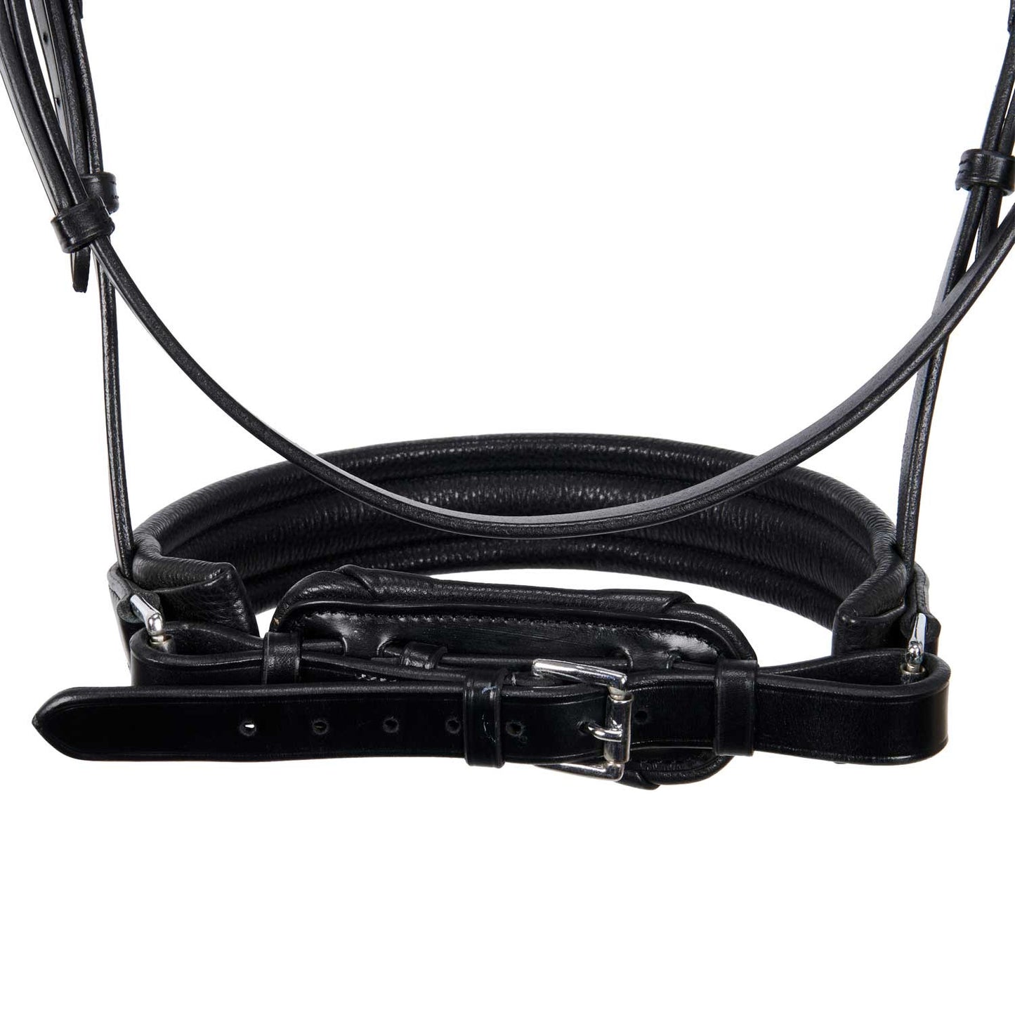 Brida de doma de cuero sin riendas Equestro - Negro