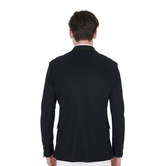 Chaqueta de hombre de concurso de tres botones Equestro - Negro