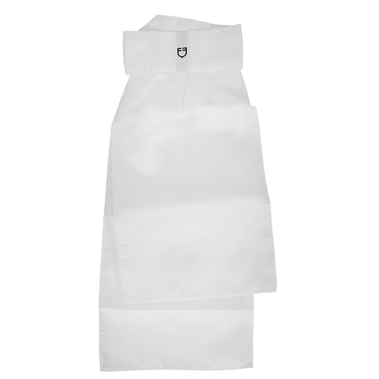 Plastrón de concurso con logo bordado Equestro - Blanco
