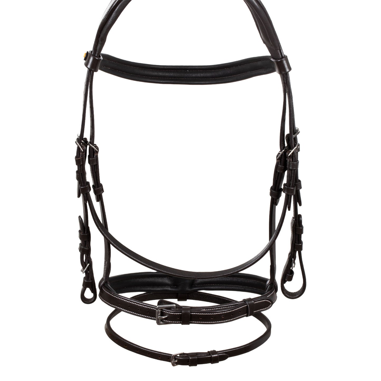 Cabecera anatómica elevada y acolchada Equestro - Marrón oscuro