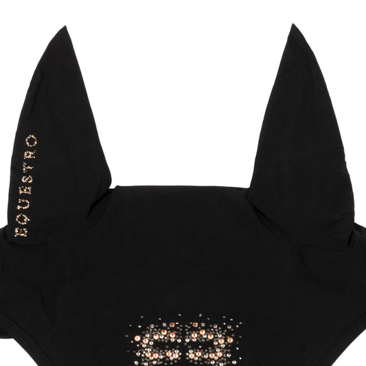 Gorro de tela técnica con logo brillante Equestro - Negro