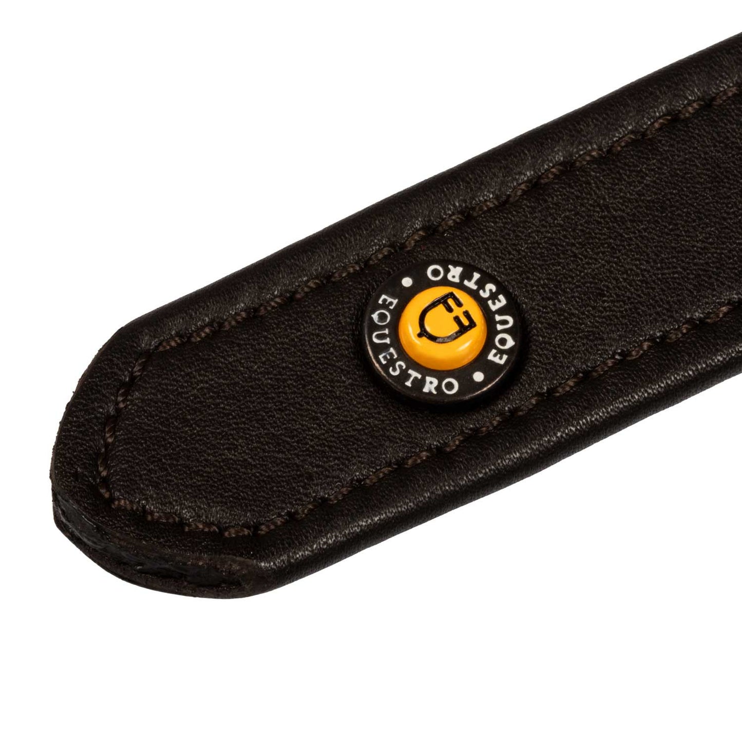Correas de cuero con agujeros numerados Equestro - Marrón oscuro