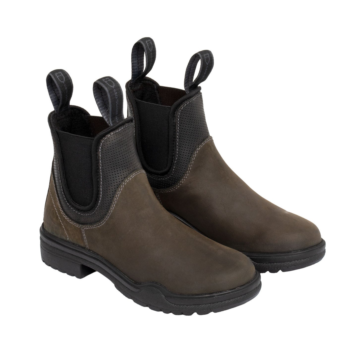 Botines modelo Nyx en cuero din. Crazy Horse Equestro - Brown/Black