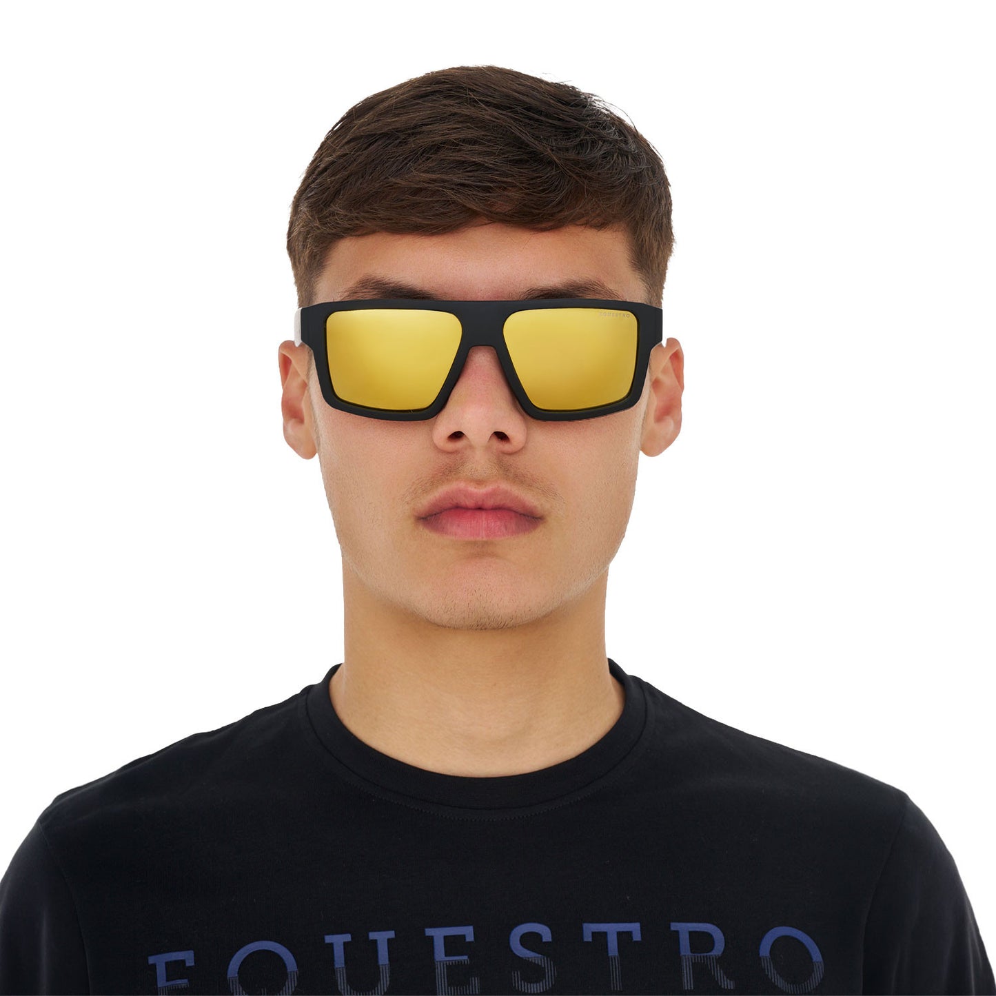 Gafas de sol deportivas polarizadas modelo Sunniva Equestro - Black Matt/Gold Revo