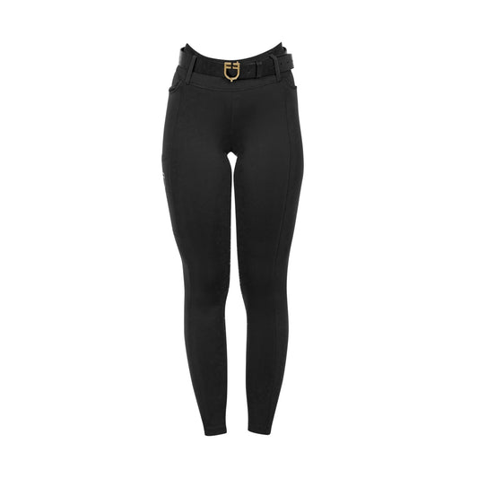 Mallas técnicas híbridas para mujer Equestro - Negro