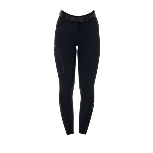 Pantalones de montar de talle alto con grip completo para mujer Ridertechnology Equestro - Negro