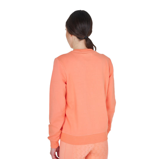 Sudadera de mujer con cuello redondo y logo en el pecho Equestro - Desert Flower