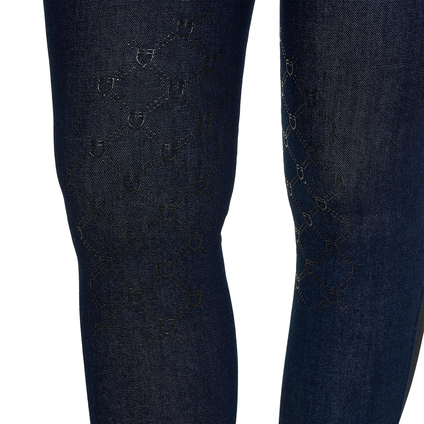 Pantalones de mujer de tela denim Equestro - Blue Denim
