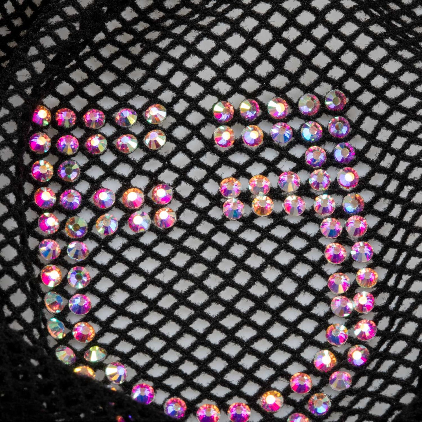Redecilla para el cabello con strass Equestro - Negro