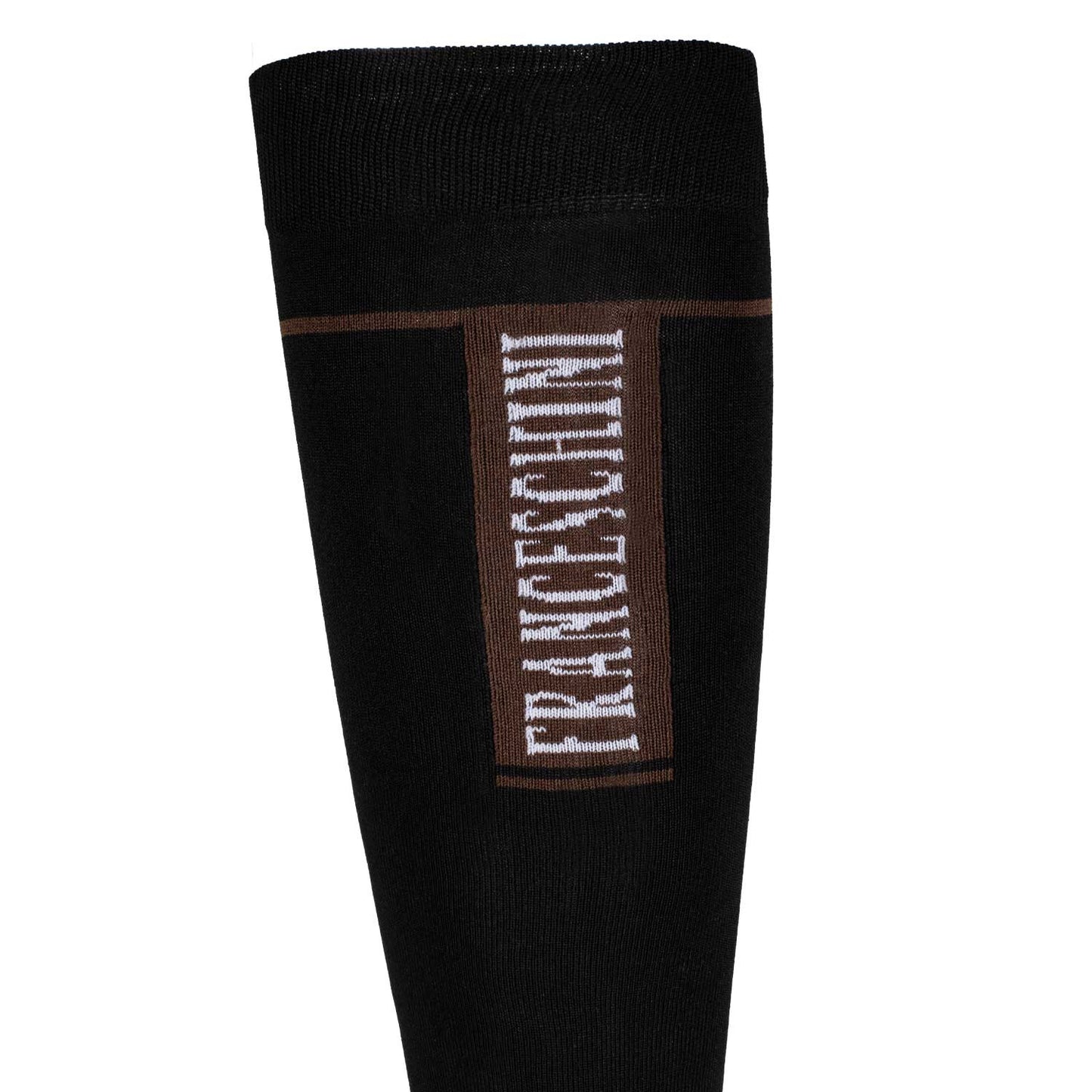 Calcetín unisex de tejido técnico elástico Franceschini - Negro