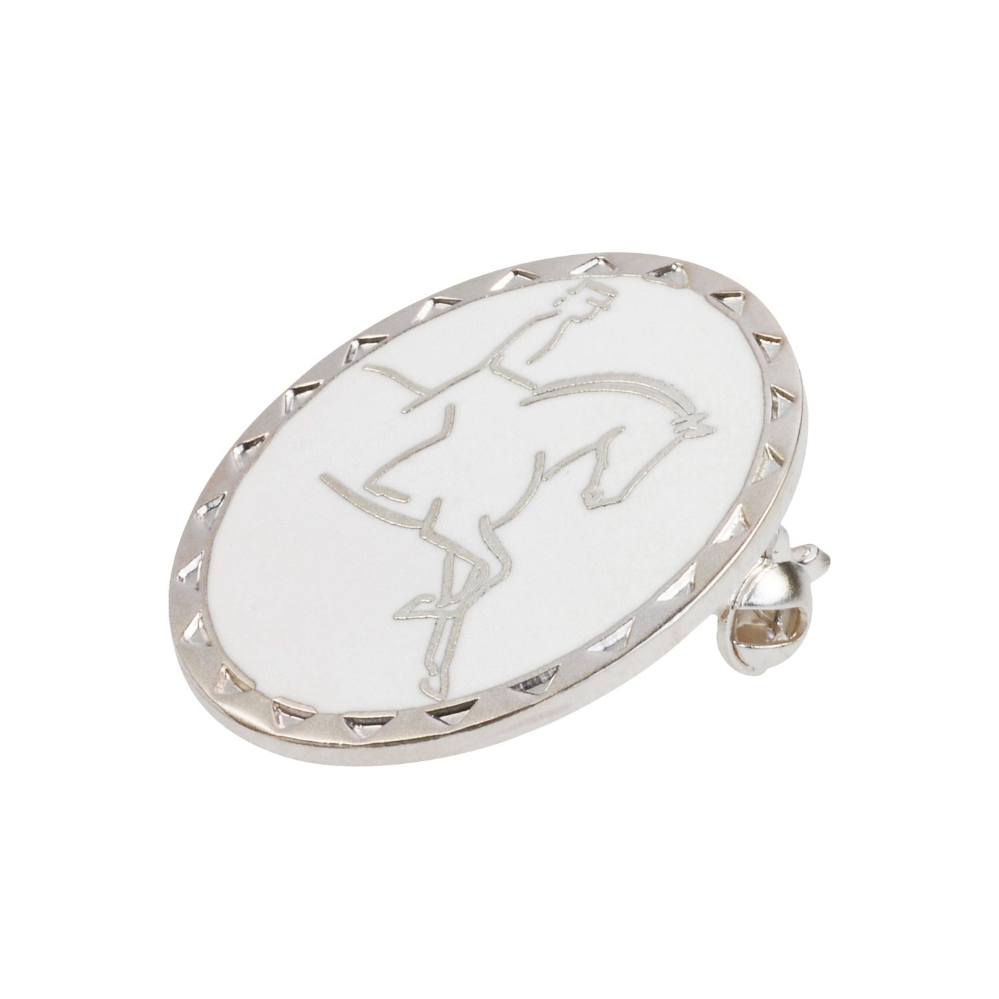 Broche modelo Dressage rider Umbria Equitazione - Plateado