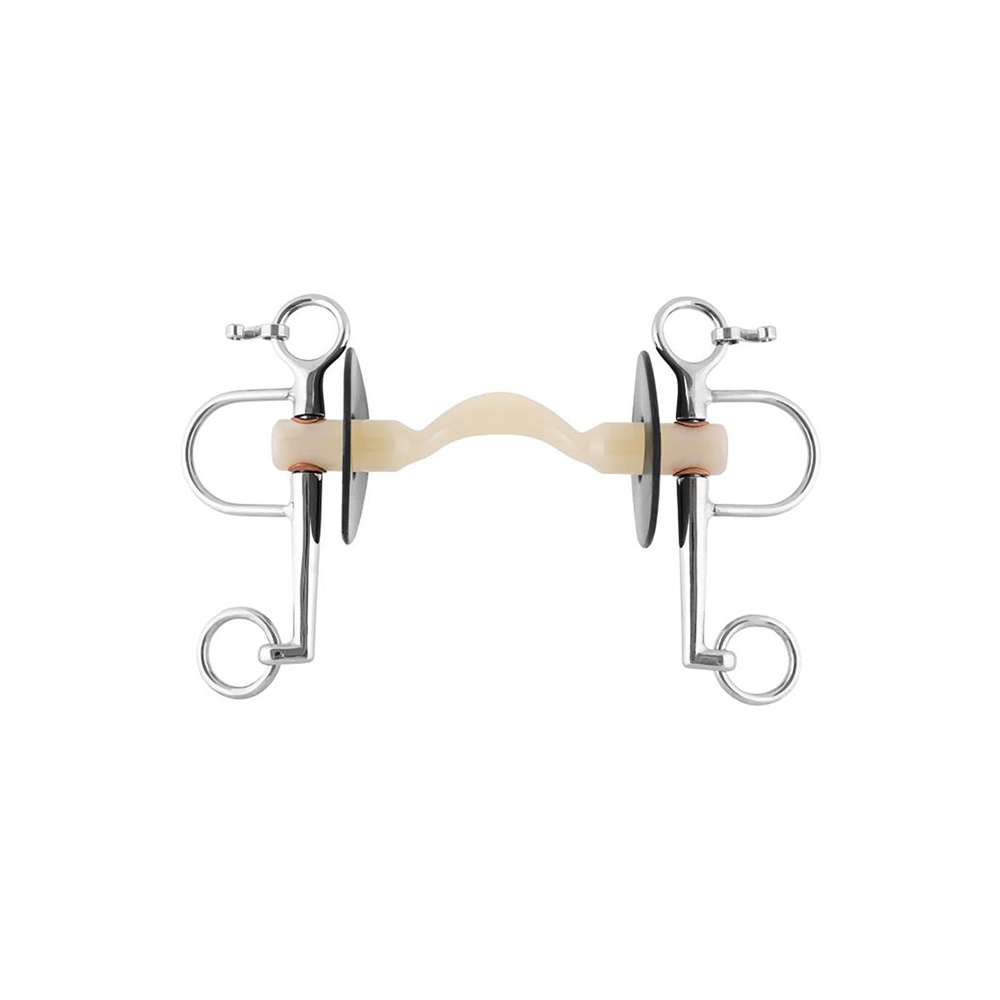 Nathe pelham 20mm con boca mullen suave con porta y patillas cortas