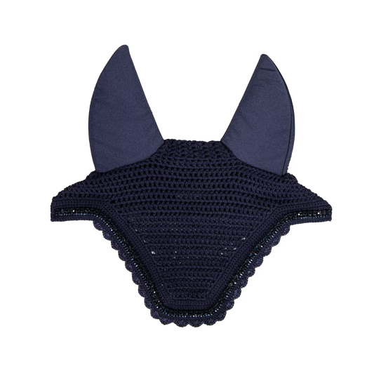 Orejerass Kentucky Fly Veil Wellington Stone & Pearl para equitación - vista 2