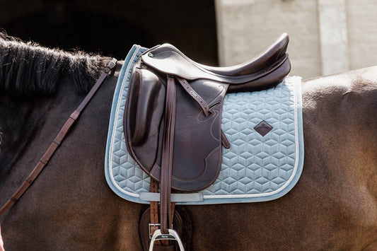 Mantillas Sets Kentucky Velvet Matching Set - Light Blue para equitación - vista 2