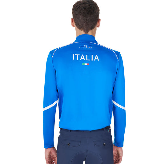 Capa base de hombre de entrenamiento Equestro X FISE - Azzurro Savoia