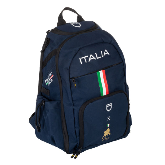 Mochila técnica multibolsillos Equestro con Fise - Navy Blazer