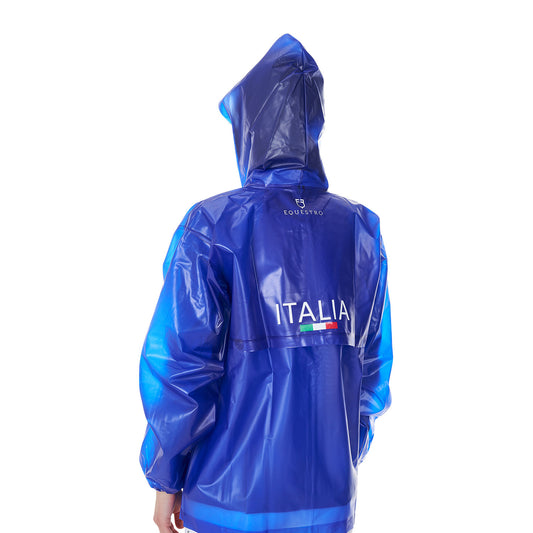 Impermeable unisex Equestro X FISE - Azzurro Savoia