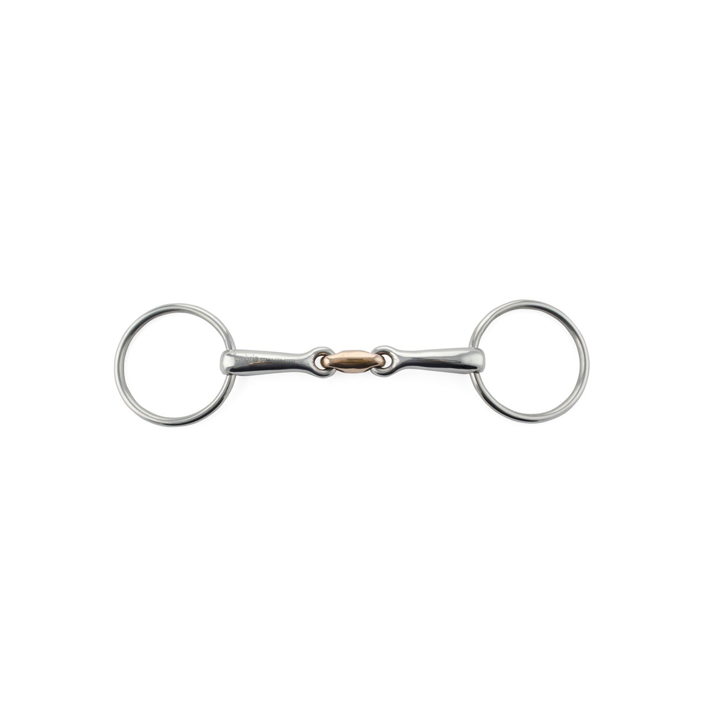 Filete anillos macizo con oliva de cobre Umbria Equitazione