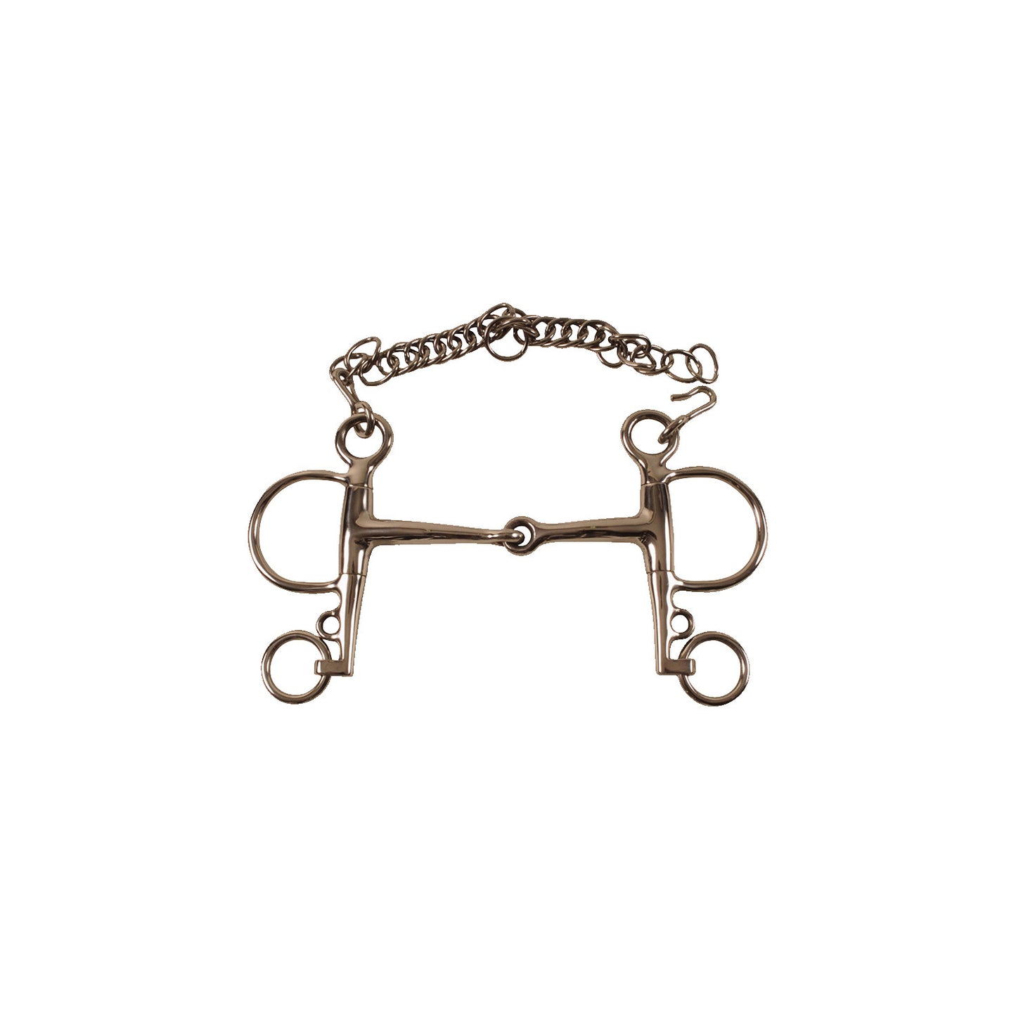 Pelham de acero inoxidable macizo, patas cortas Umbria Equitazione