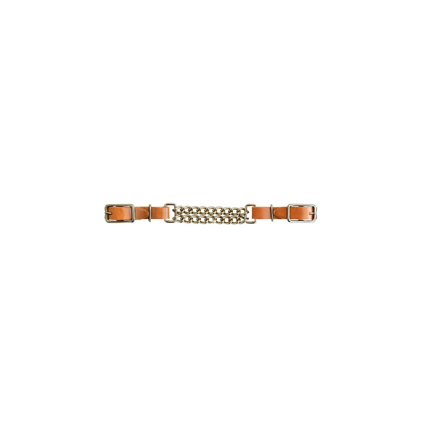 Barbozal de cuero con doble cadena Lakota - Natural