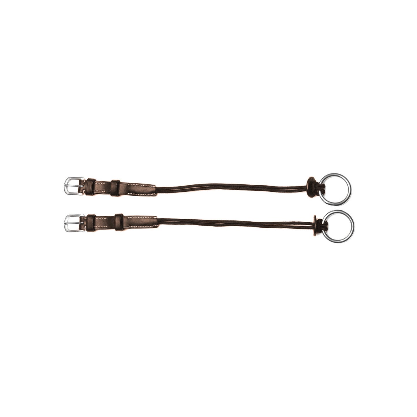 Montantes elevador nylon nuevo sistema 12-17 cm Equestro - Marrón oscuro