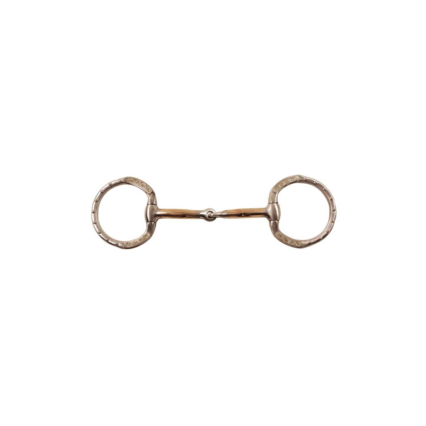 Filete western embocadura de cobre anillos decorados Pool's
