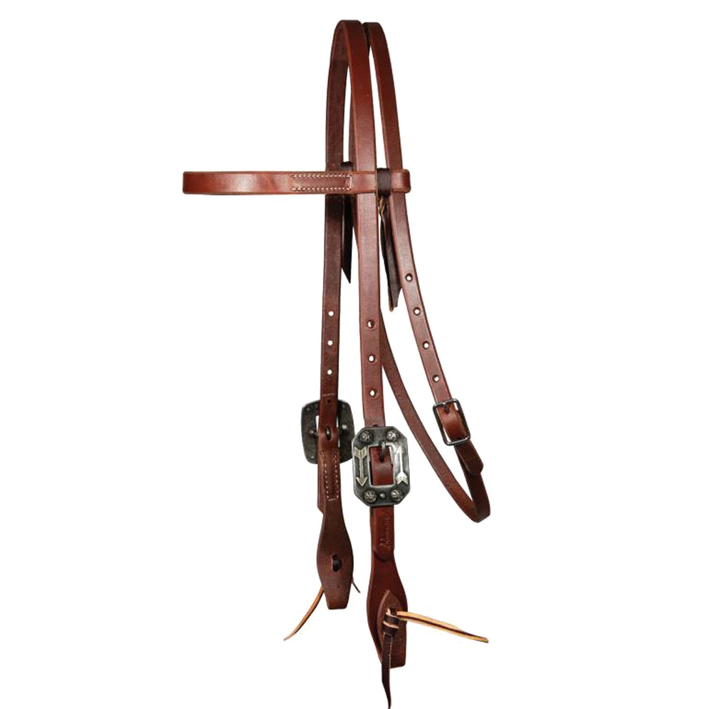Testera de cuero graso de 5/8 doble hebilla con hebilla Arrow Professional's Choice