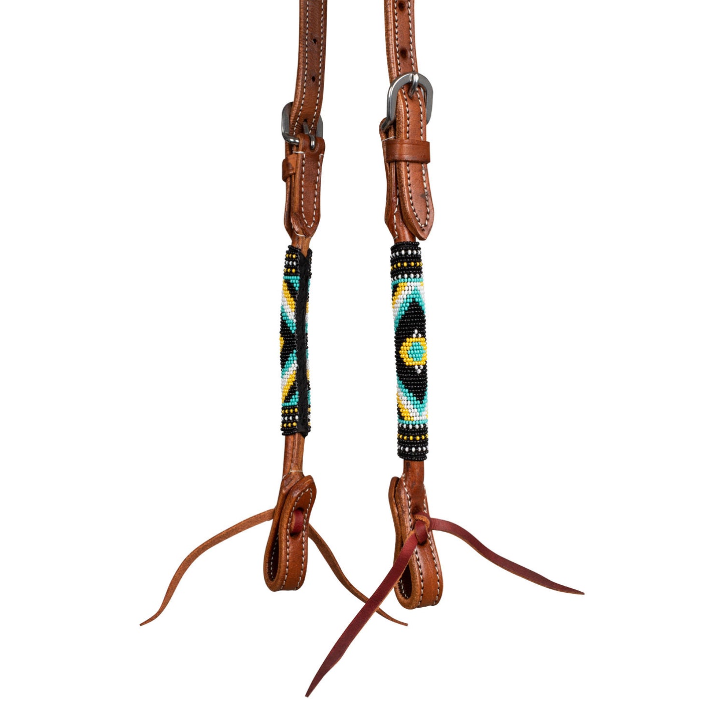 Cabezal western con decoraciones abstractas Pool's
