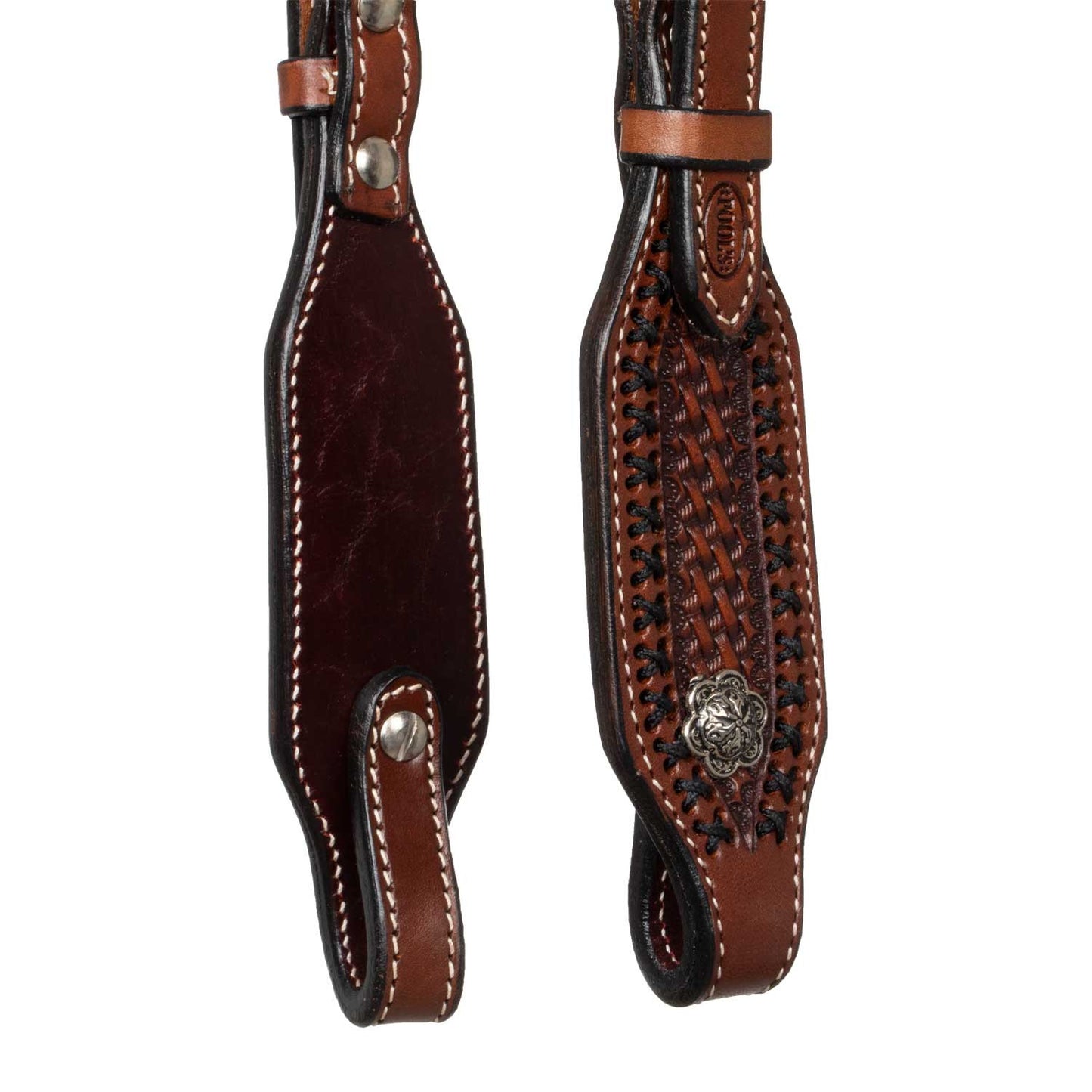 Cabezada western una oreja Pool's - Chestnut