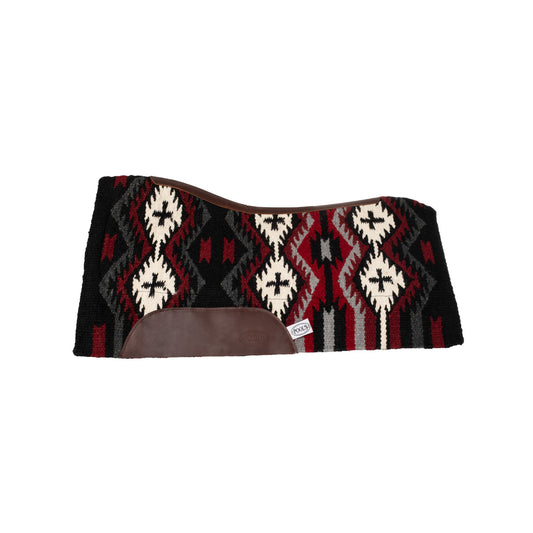 Mantilla New Zealand wool felt padding 34x36 Pool's - Black/Grey/Red