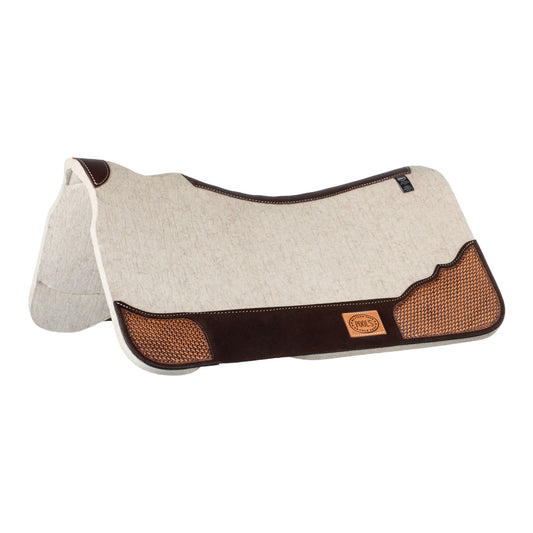 Manta de fieltro para silla western Pool's - Marrón