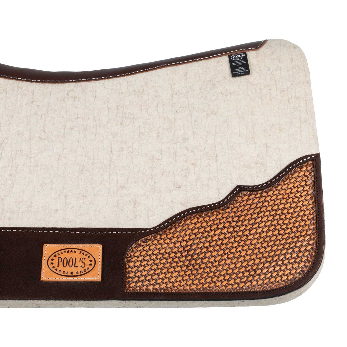 Manta de fieltro para silla western Pool's - Marrón