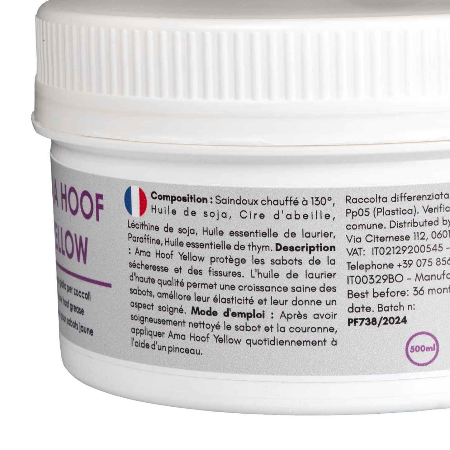 Ama Hoof amarillo grasa para cascos (500 ml) AmaHorse - Amarillo