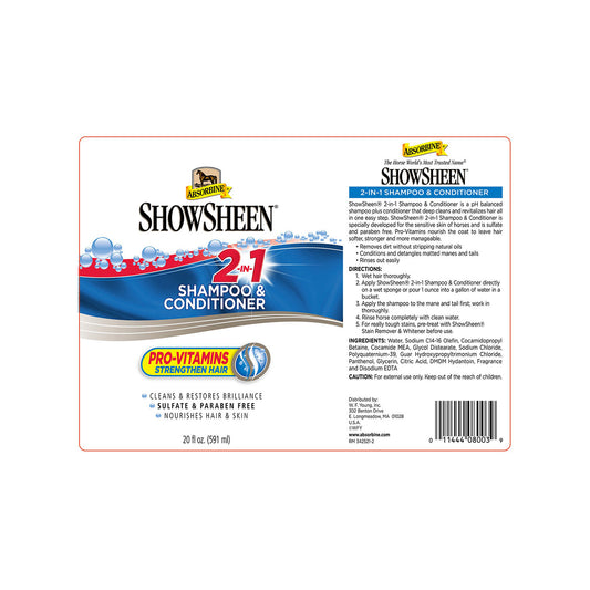 Showsheen champú y acondicionador (591 ml) Absorbine