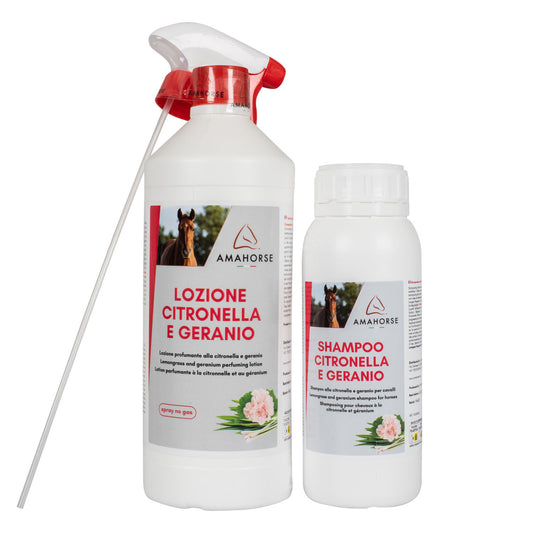 Kit citronela 1 l + champú citronela (1/2 l) AmaHorse