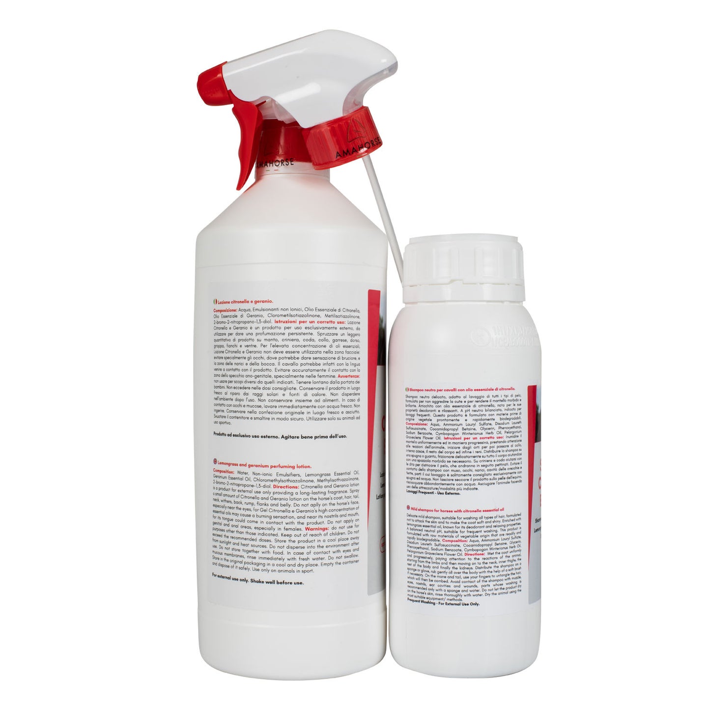 Kit citronela 1 l + champú citronela (1/2 l) AmaHorse