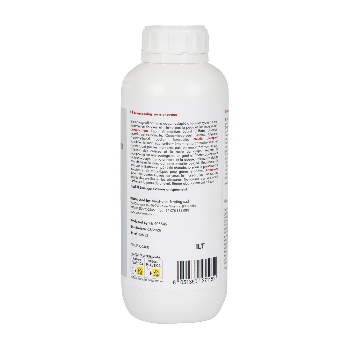 Ama champú (1 l) AmaHorse