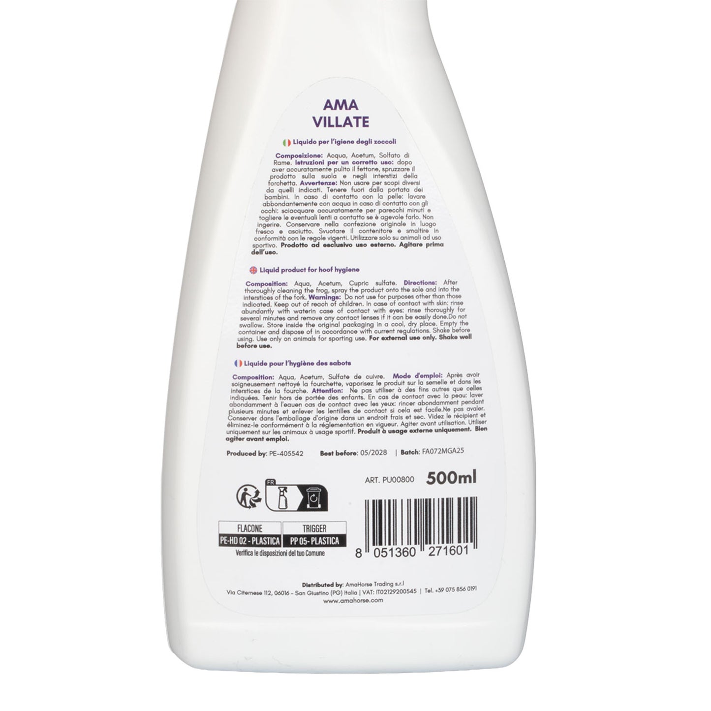 Líquido de Villate (500 ml) AmaHorse