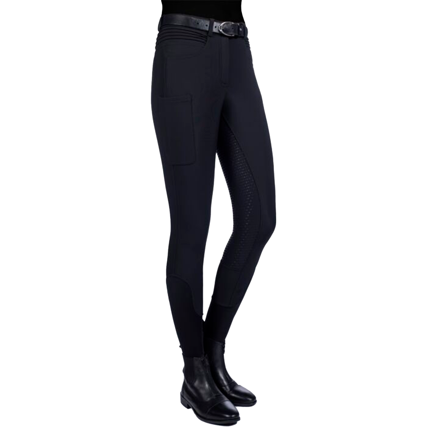 Pantalones De Montar -Rosewood- C. Full Silicona HKM-Rincón del Valle