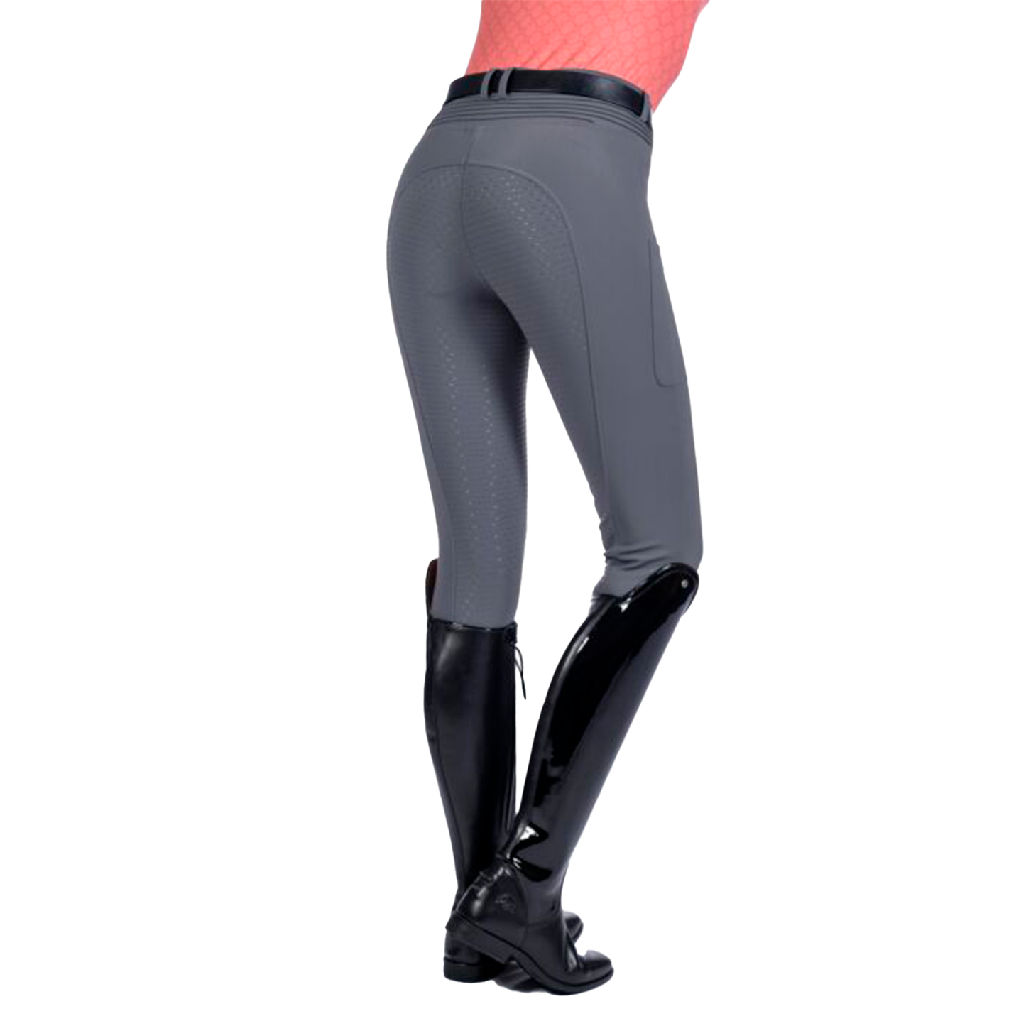 Pantalones De Montar -Rosewood- C. Full Silicona HKM-Rincón del Valle