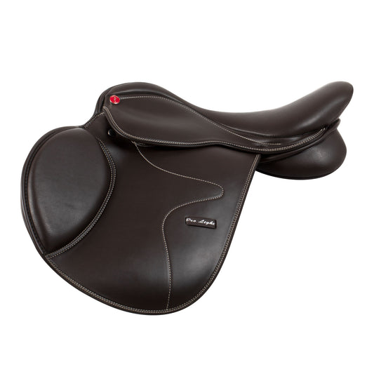 Silla de salto Roma en cuero PU Pro-Light - Marrón