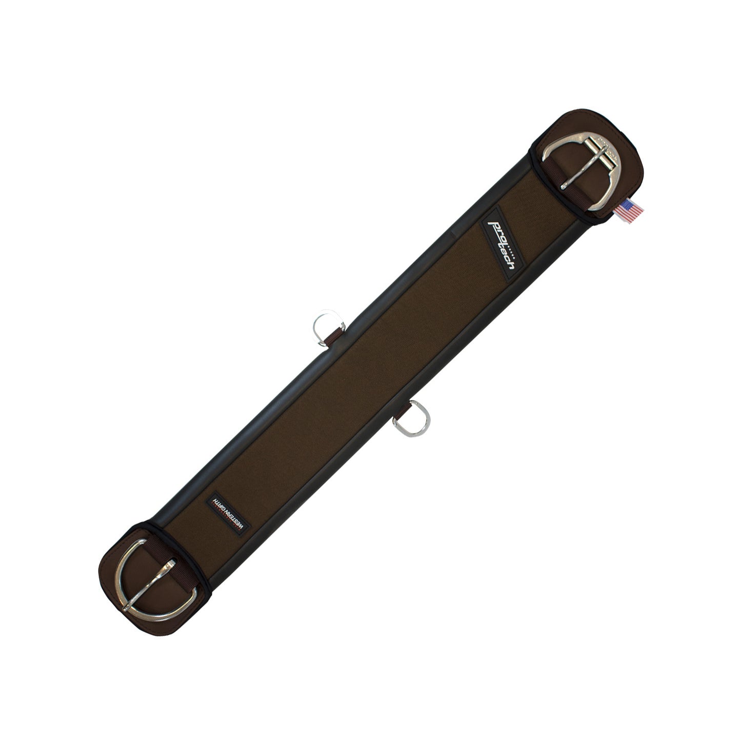 Cinchuelo Pro-Tech cordura/neopreno hebilla rodillo inox - Marrón