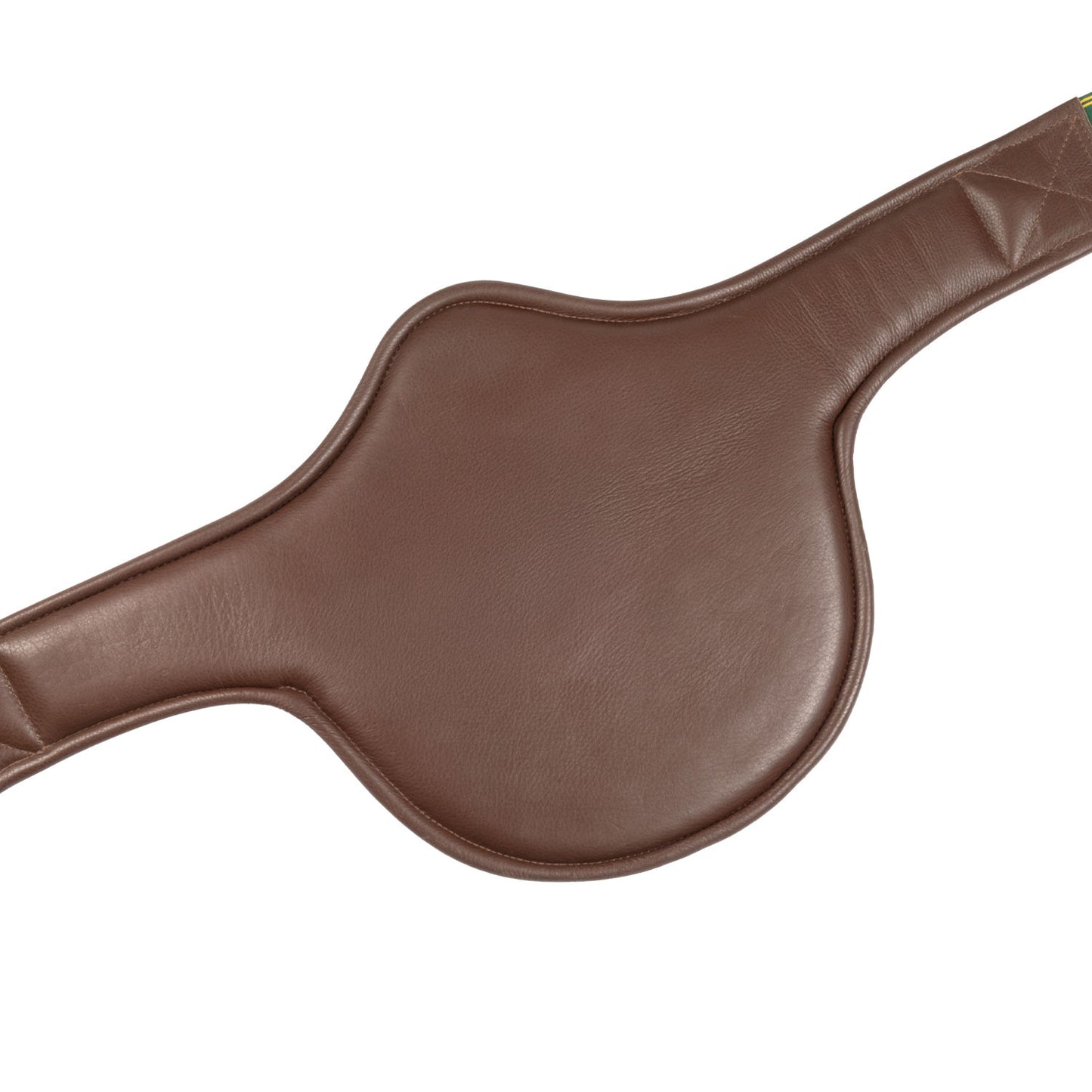 Cincha de cuero con salva-ramplones Supreme - Coñac