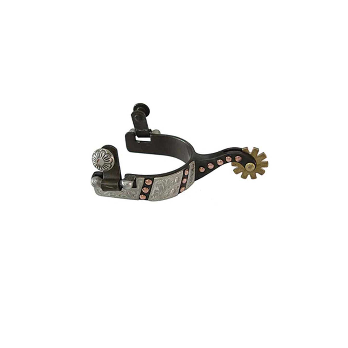 Espuelas western Lakota para niño negras con remaches