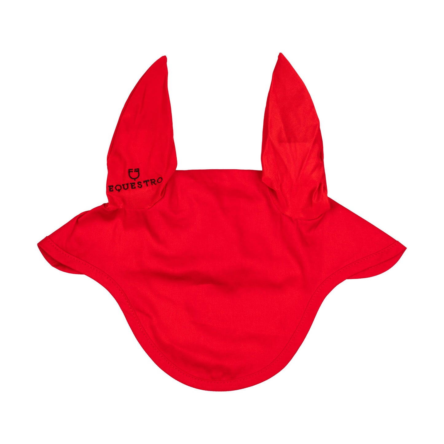 Gorro de algodón con orejas elásticas Equestro - Rojo