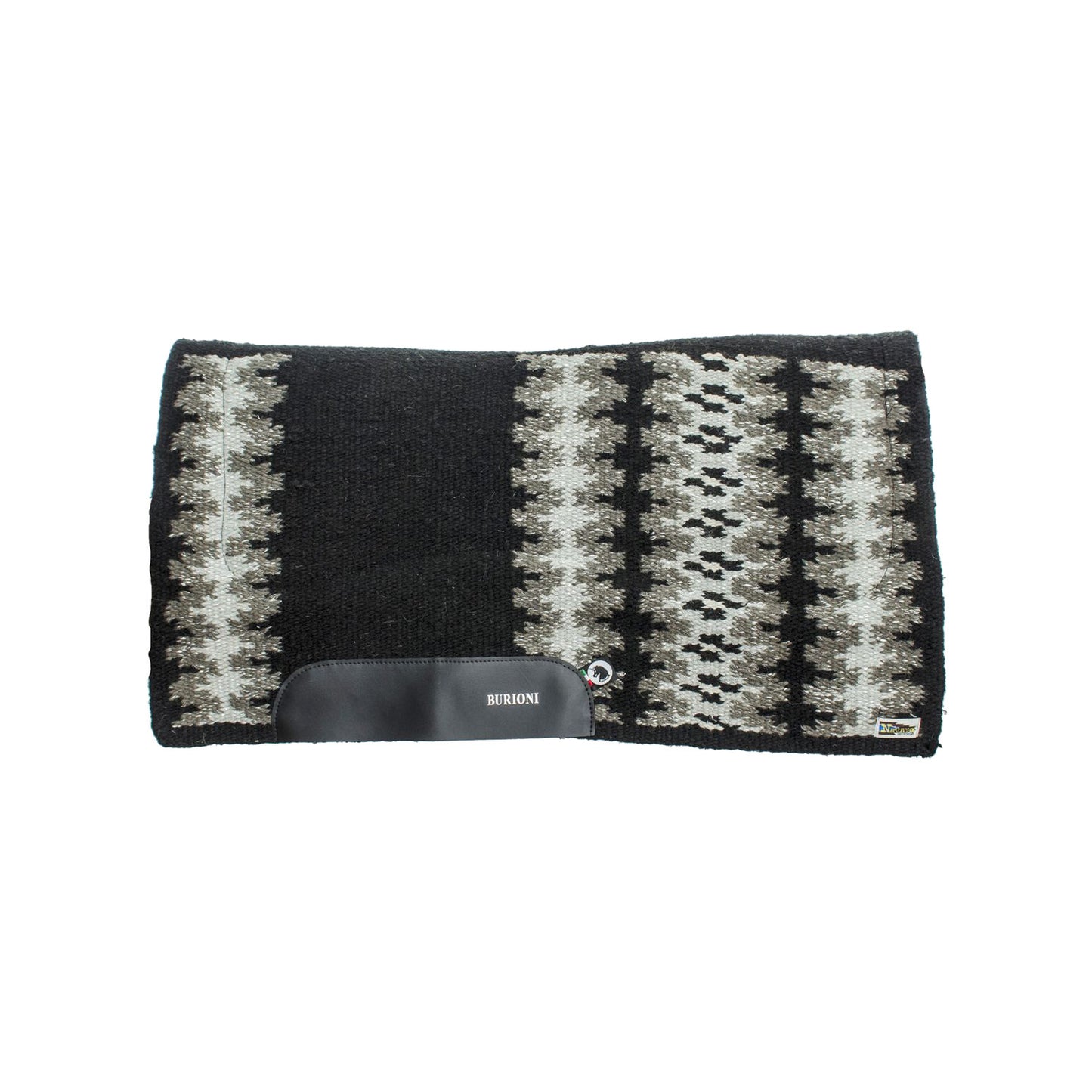 Sudadero show navajo garbio recortado Burioni - Black/Silver