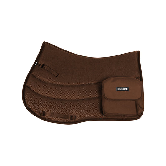 Silla de montar trekking con bolsillos Techno + Sympa Burioni - Marrón