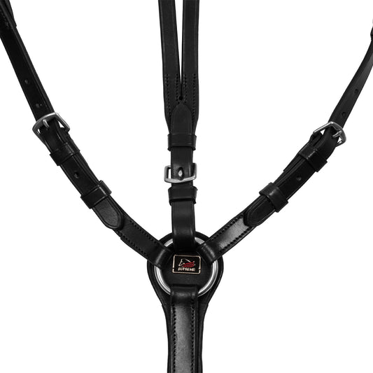 Pechera de caza ajustable con martingala Supreme - Negro