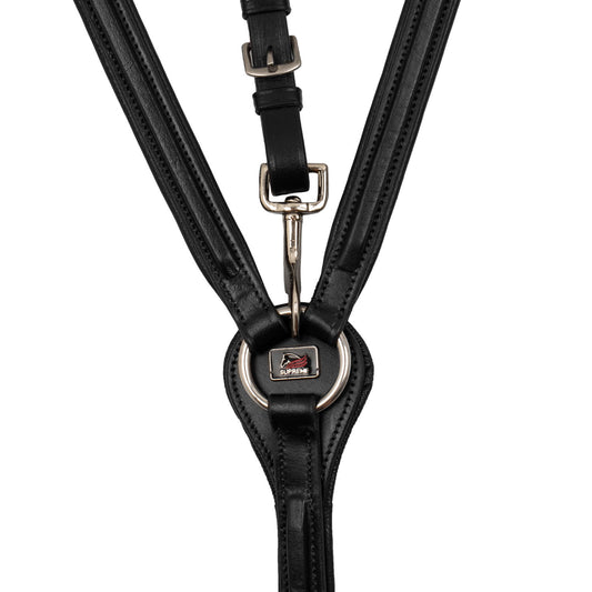 Pechera acolchada con martingala removible Supreme - Negro